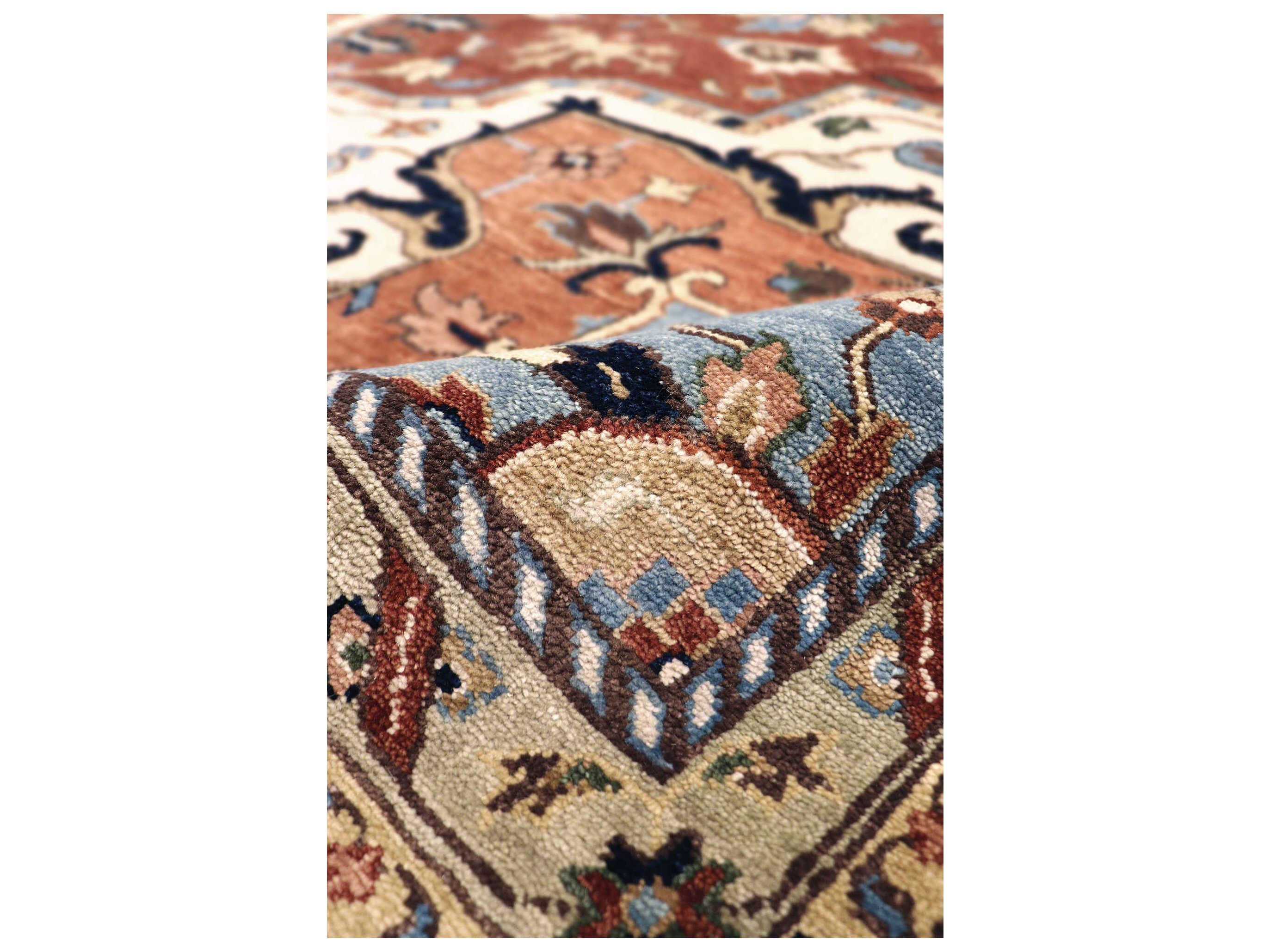 Pasargad Home Serapi Bordered Area Rug