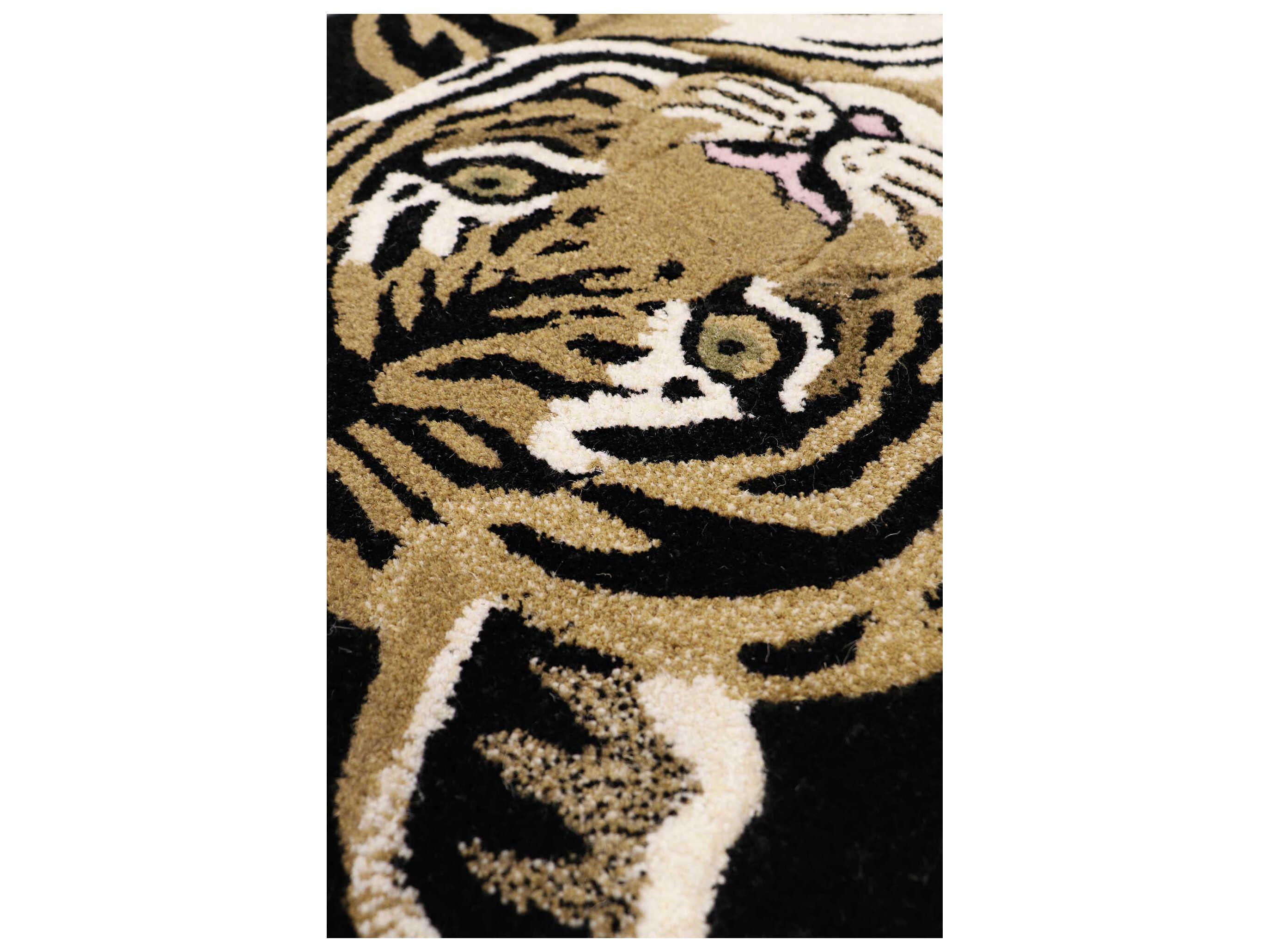 Pasargad Home Forest Tiger Animal Prints Area Rug