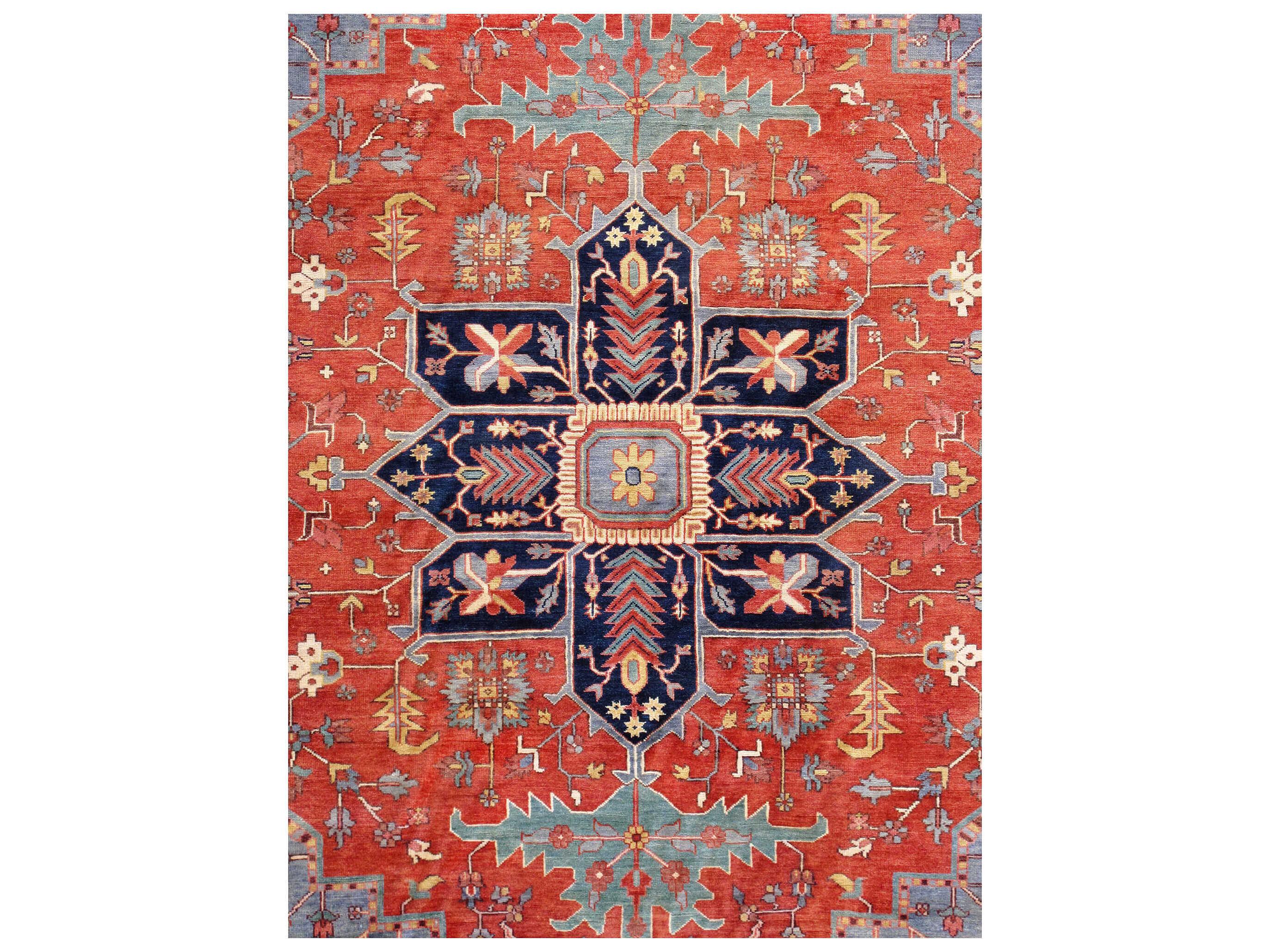 Pasargad Home Serapi Bordered Area Rug