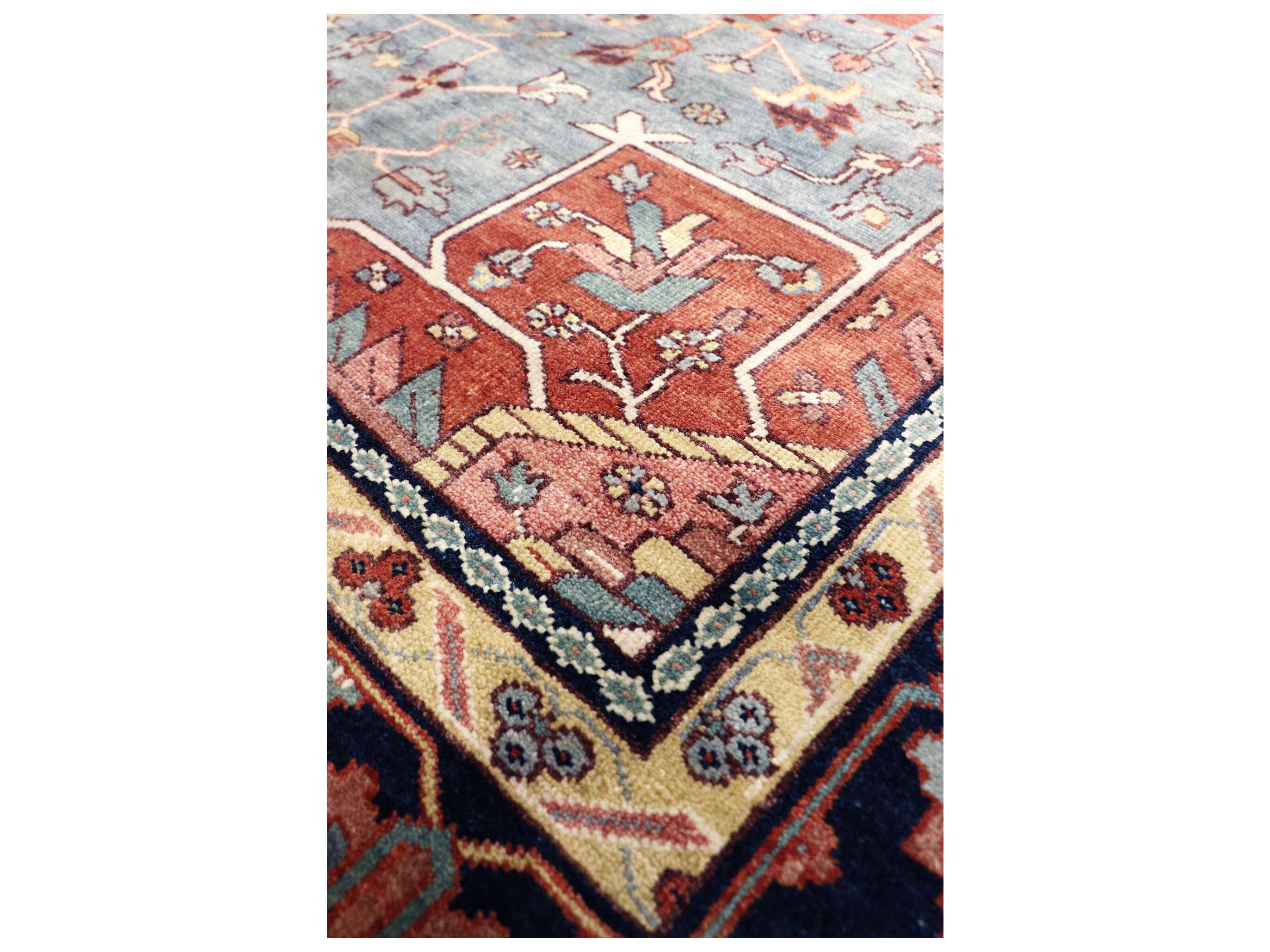 Pasargad Home Serapi Bordered Area Rug