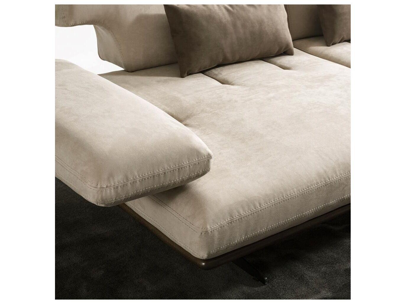 Pasargad Home Positano Delano Dark Beige Brown Upholstered Sofa