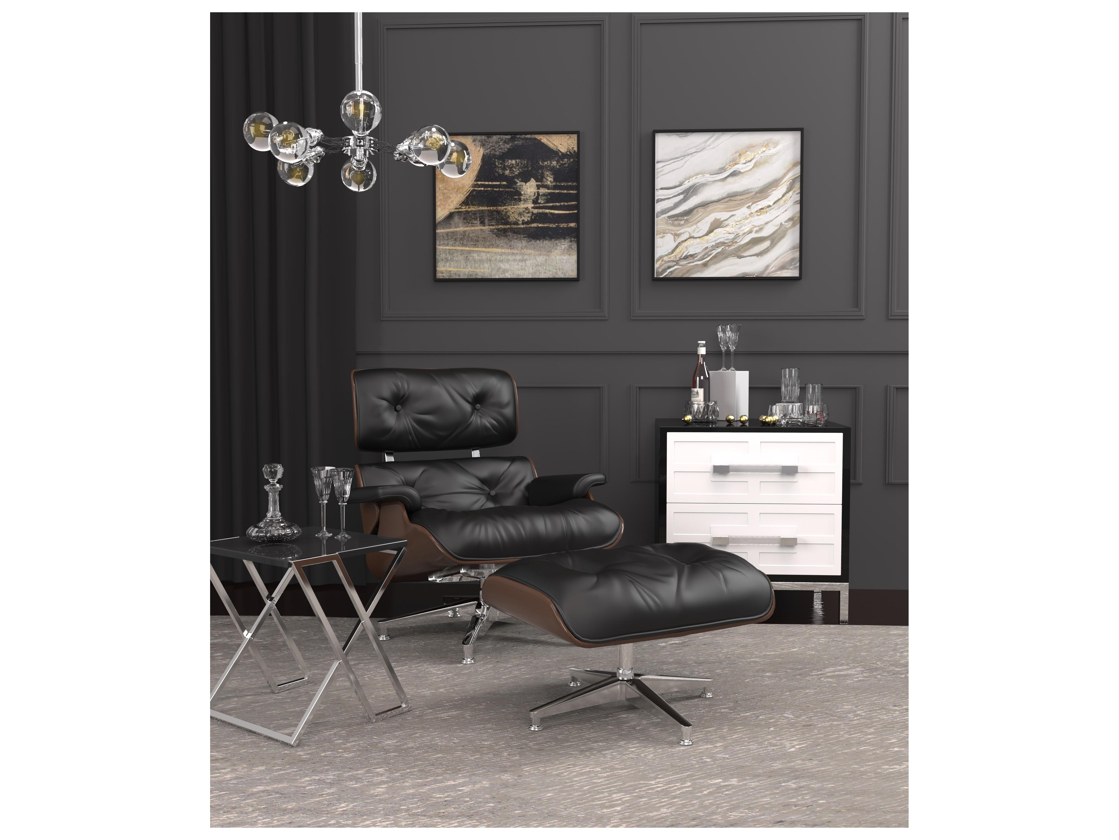 Pasargad Home Florence Chair and Ottoman Set