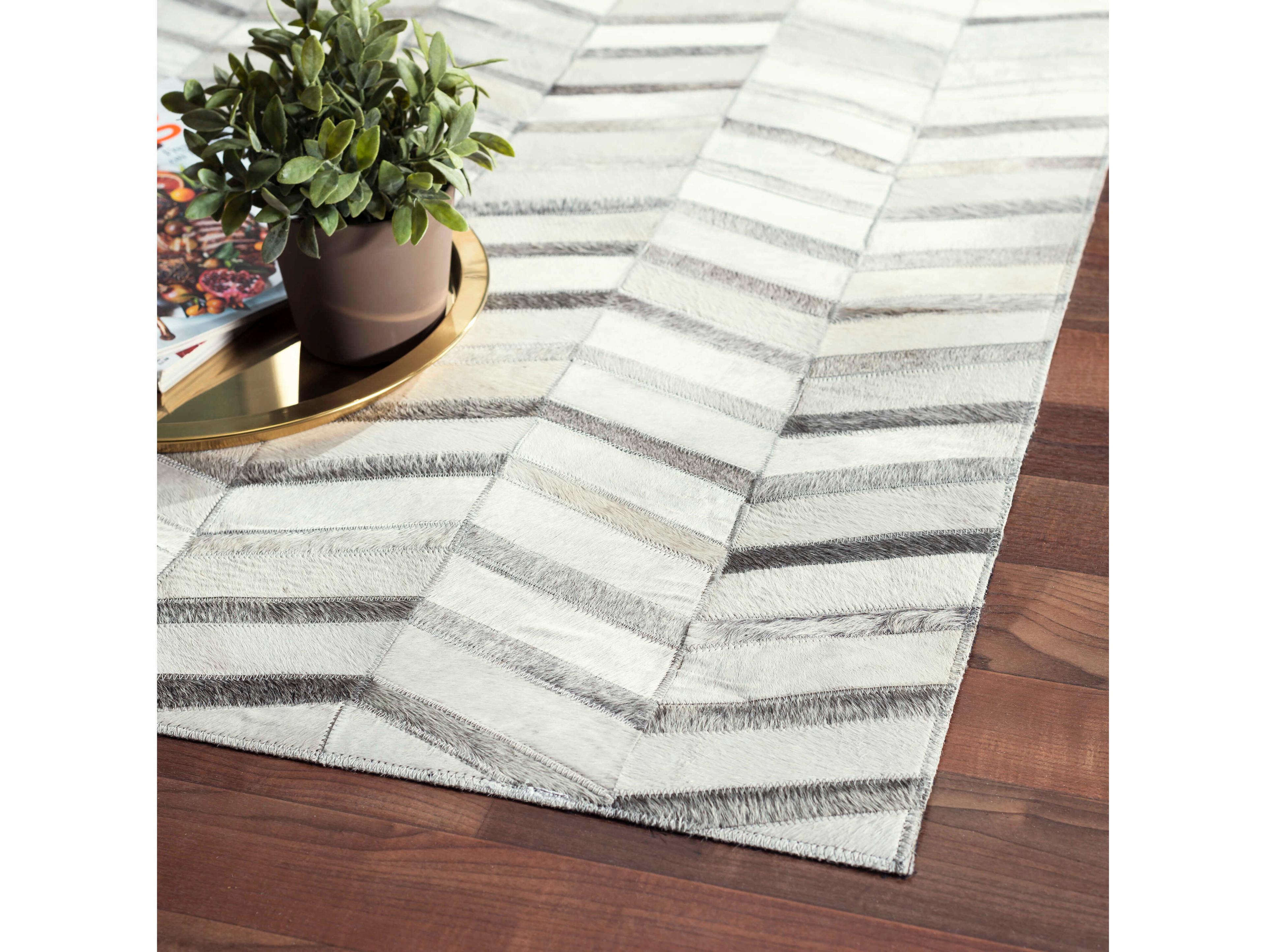 Pasargad Home Galaxy Chevron Area Rug