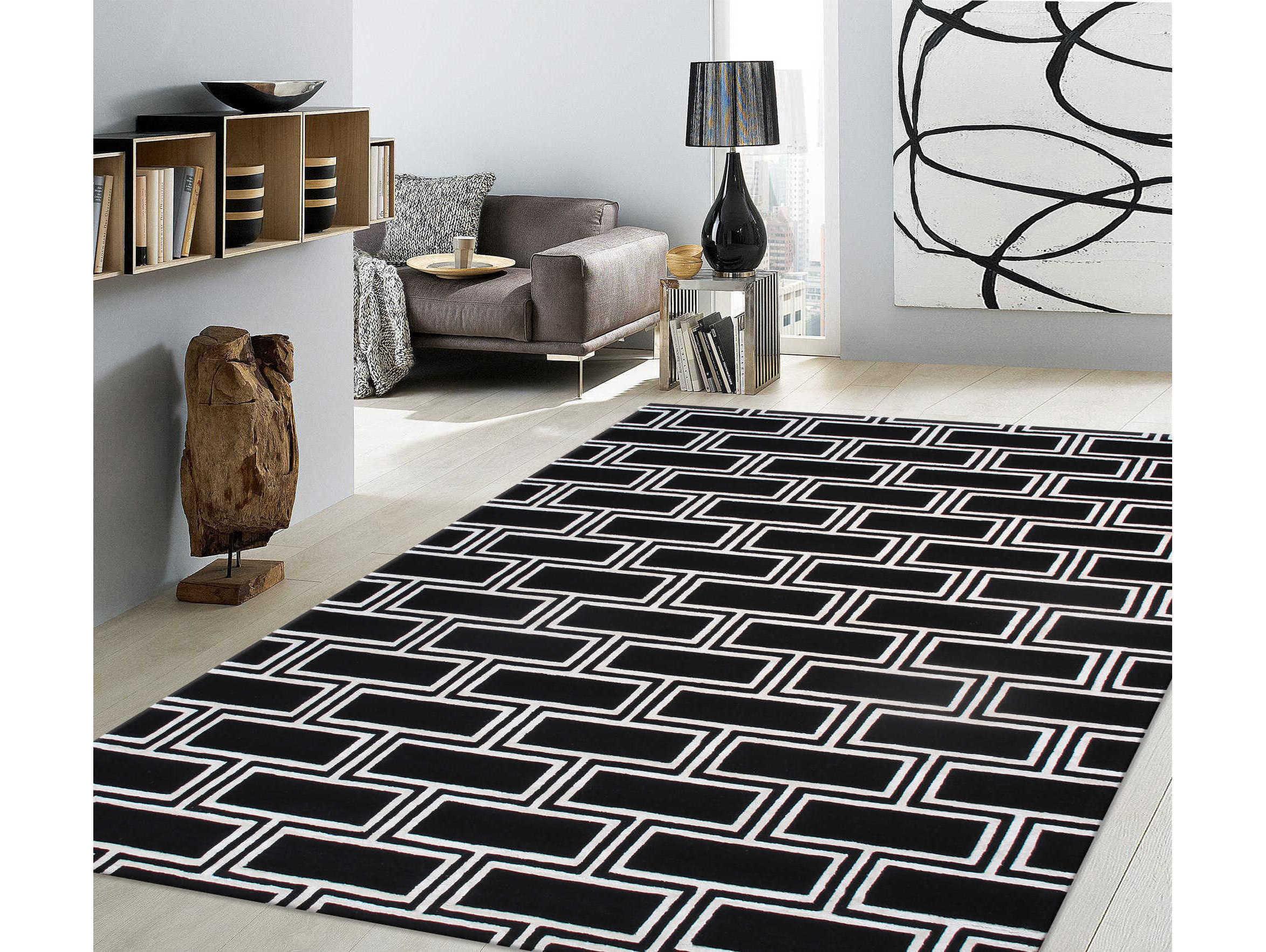Pasargad Home Edgy Geometric Area Rug