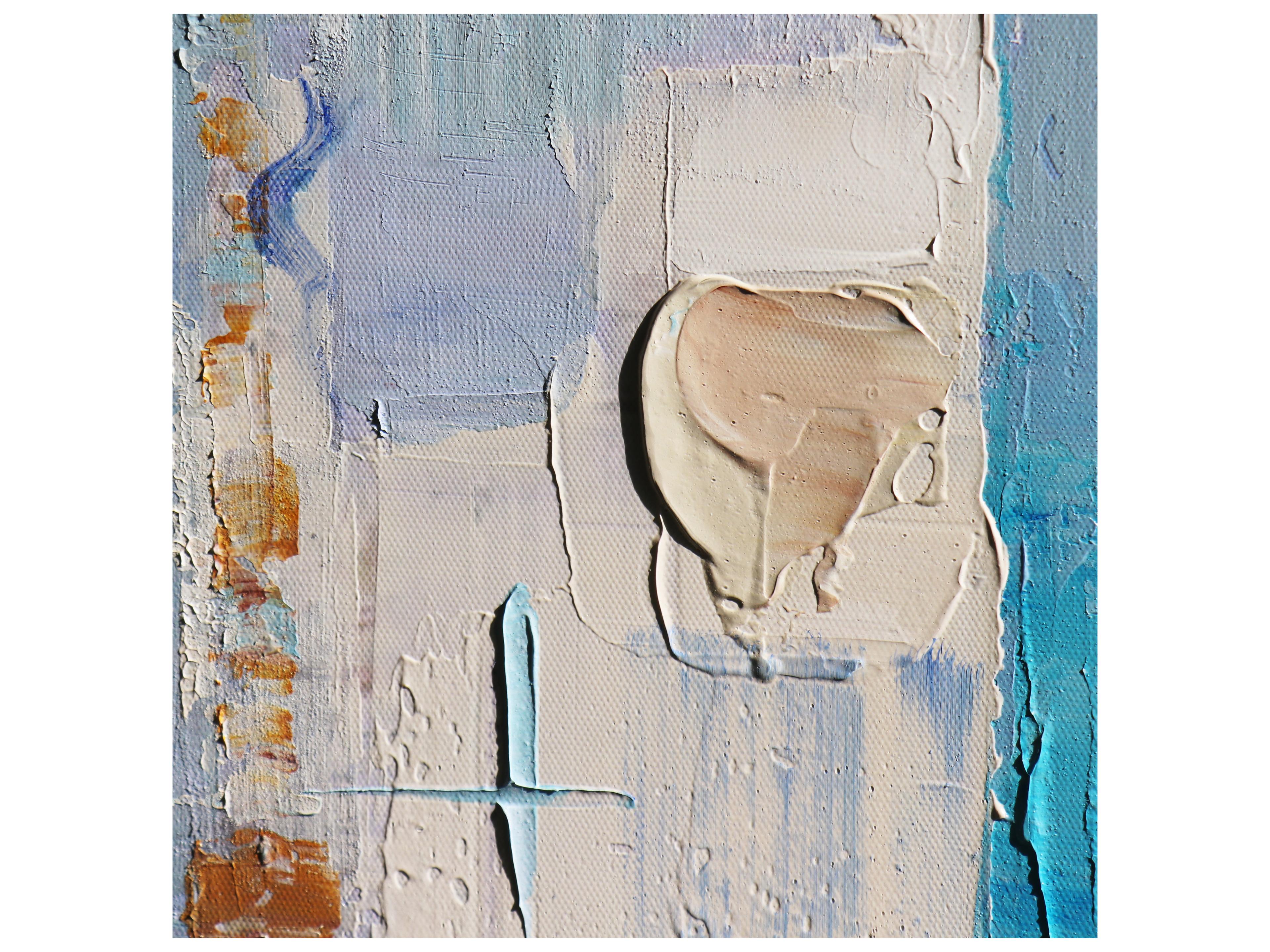 Pasargad Home Lush Whispers Hand-Painted Abstract Oil Painting