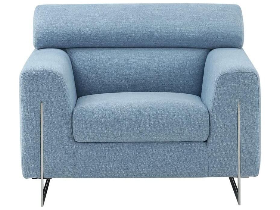 Pasargad Home Noho Serena Blue Accent Chair