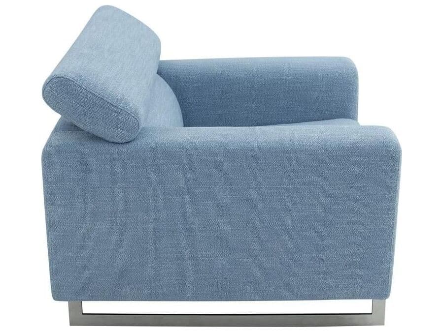 Pasargad Home Noho Serena Blue Accent Chair