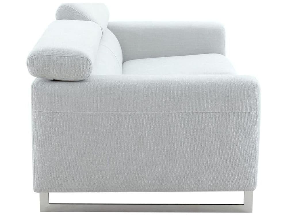 Pasargad Home Noho Serena Silver Upholstered Loveseat