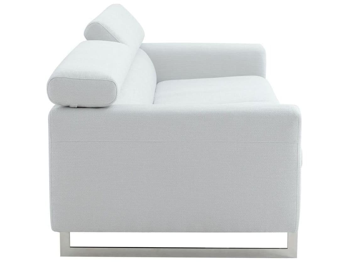 Pasargad Home Noho Serena Silver Upholstered Sofa