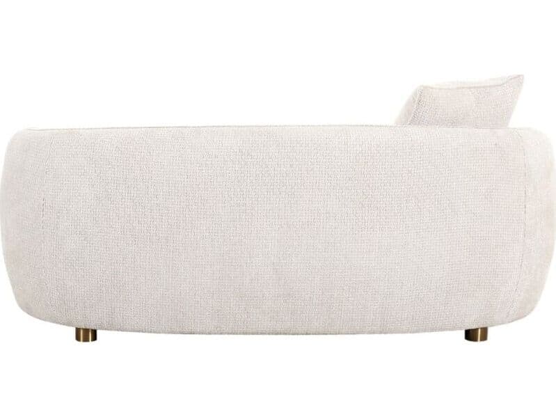 Pasargad Home Noho Zarina Ivory Beige Upholstered Loveseat