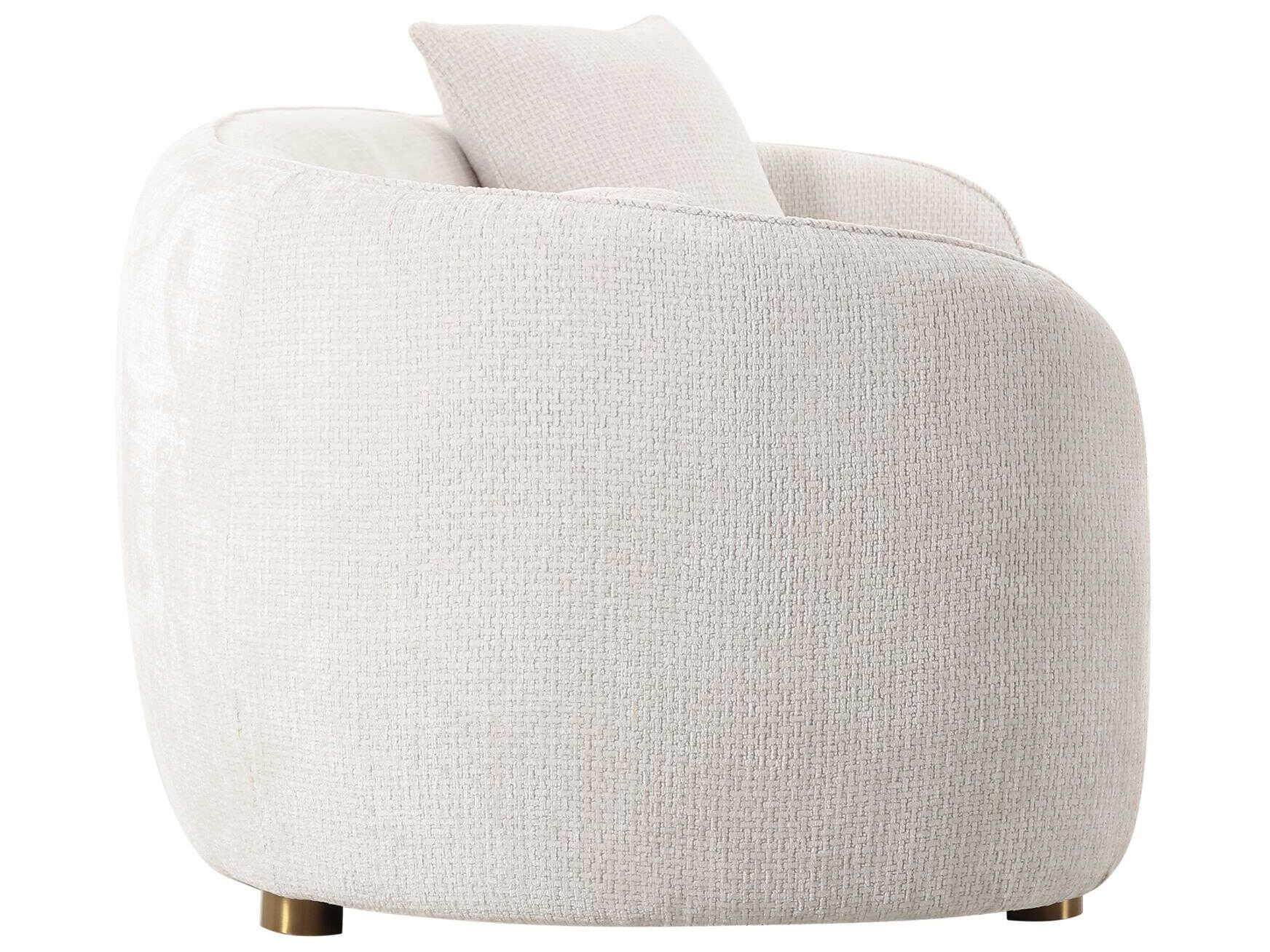Pasargad Home Noho Zarina Ivory Beige Upholstered Sofa