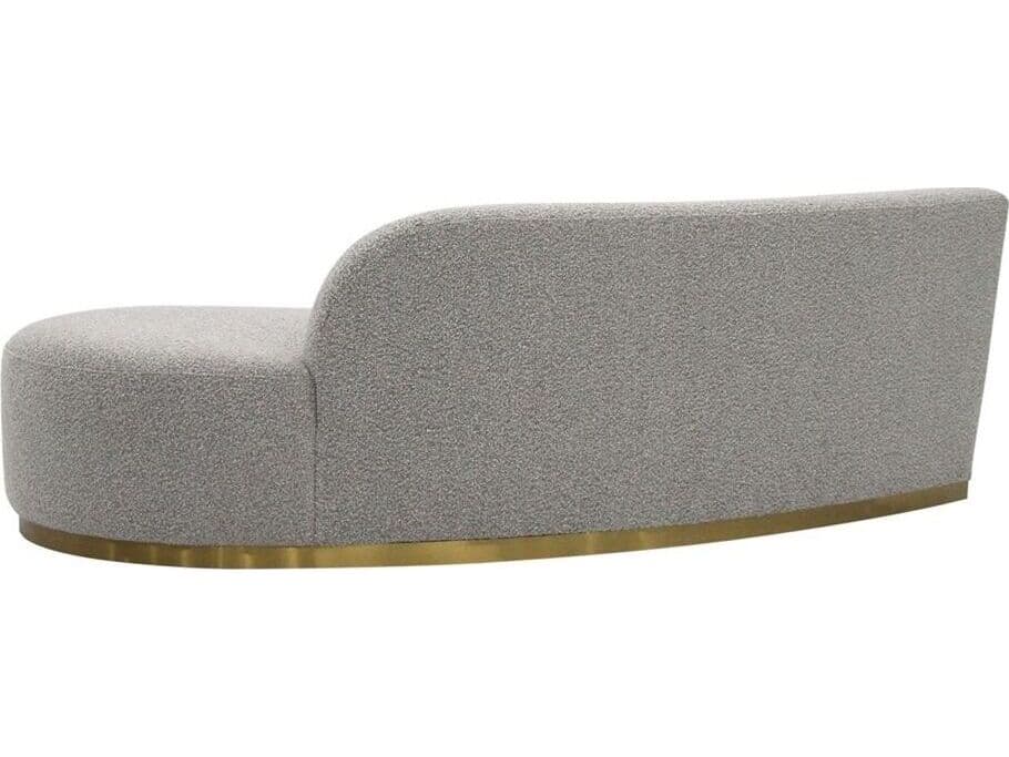 Pasargad Home Noho Simona Grey Gold Upholstered Sofa