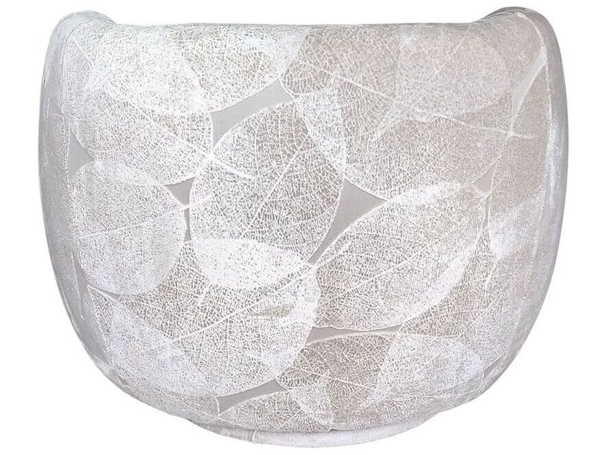 Pasargad Home Noho Napoli Swivel White Accent Chair