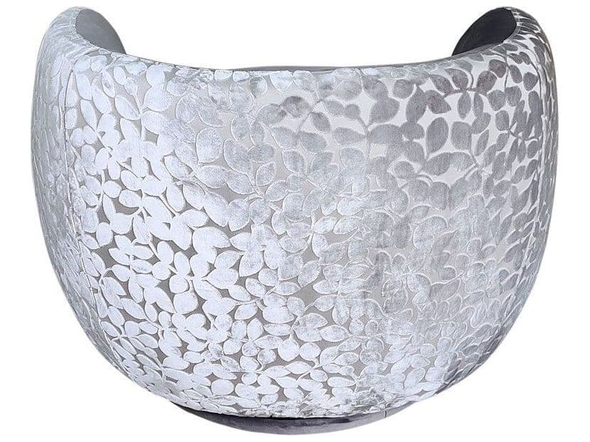 Pasargad Home Noho Allure Swivel Gray Accent Chair