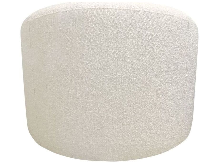 Pasargad Home Noho Sienna Swivel White Accent Chair