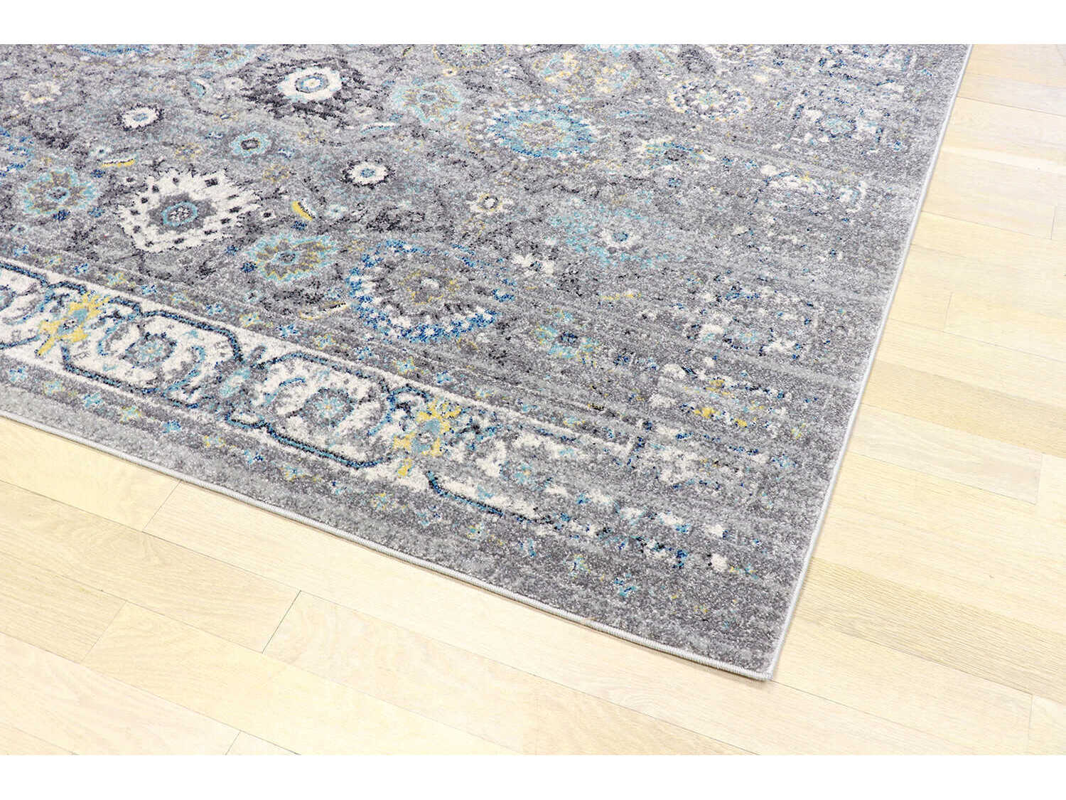 Pasargad Home Chelsea Bordered Runner Area Rug