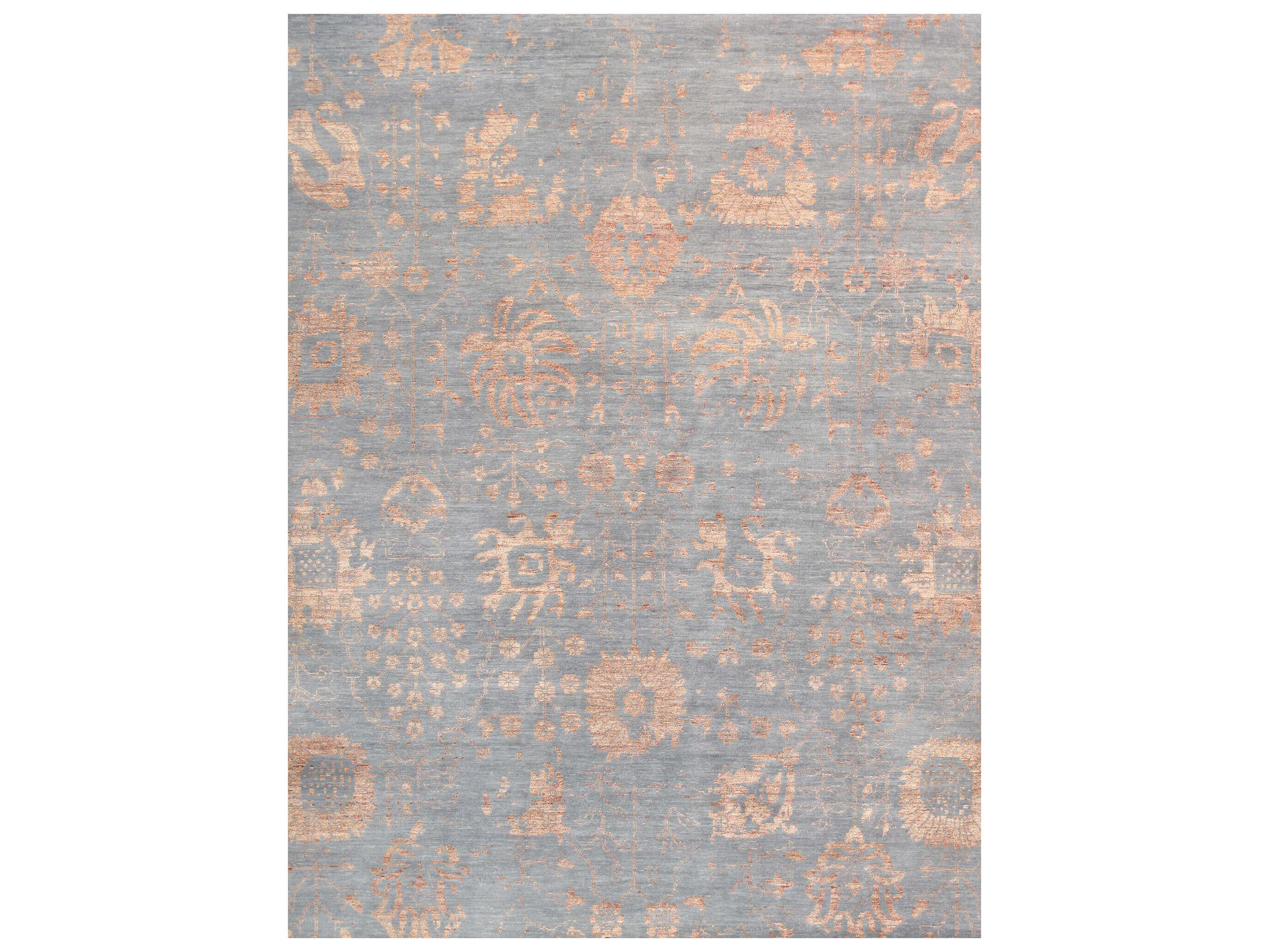 Pasargad Home Transitional Bordered Area Rug