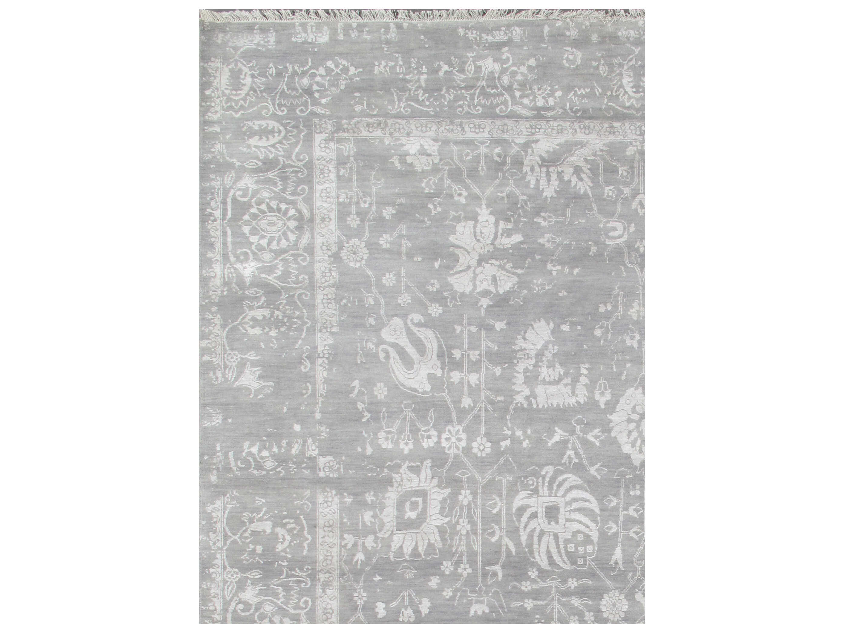 Pasargad Home Transitional Bordered Area Rug