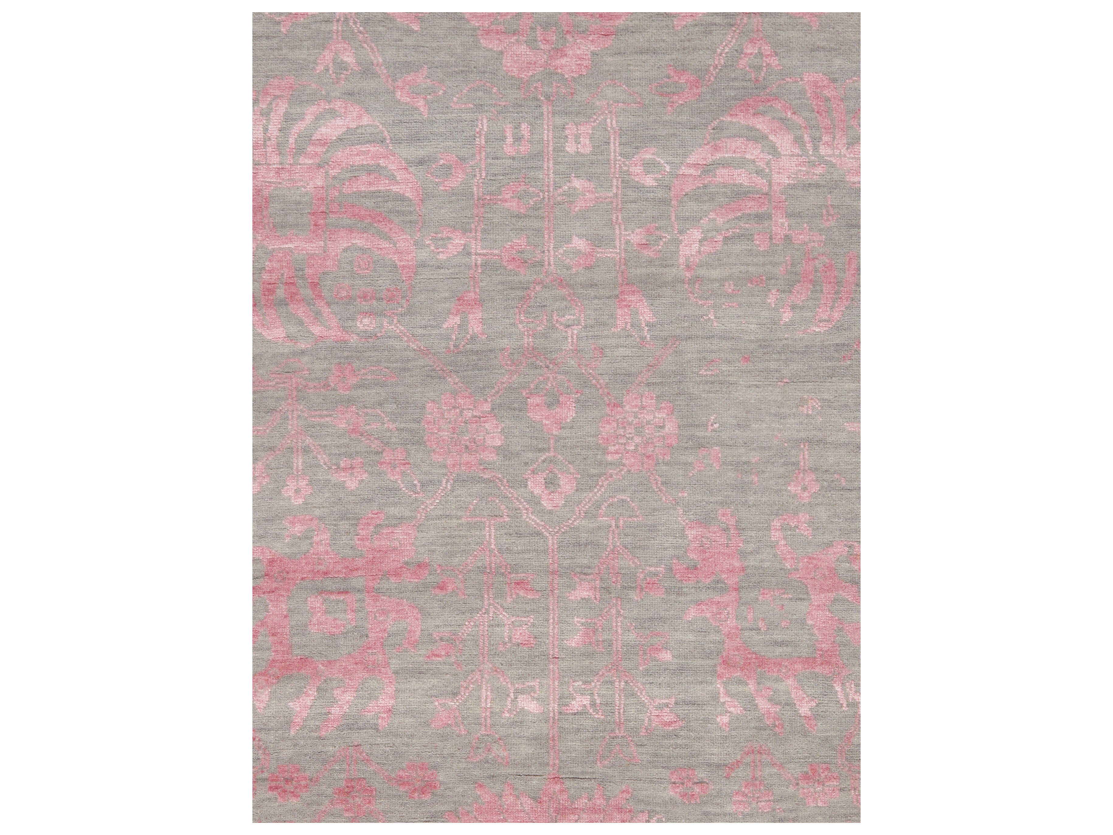Pasargad Home Transitional Floral Area Rug