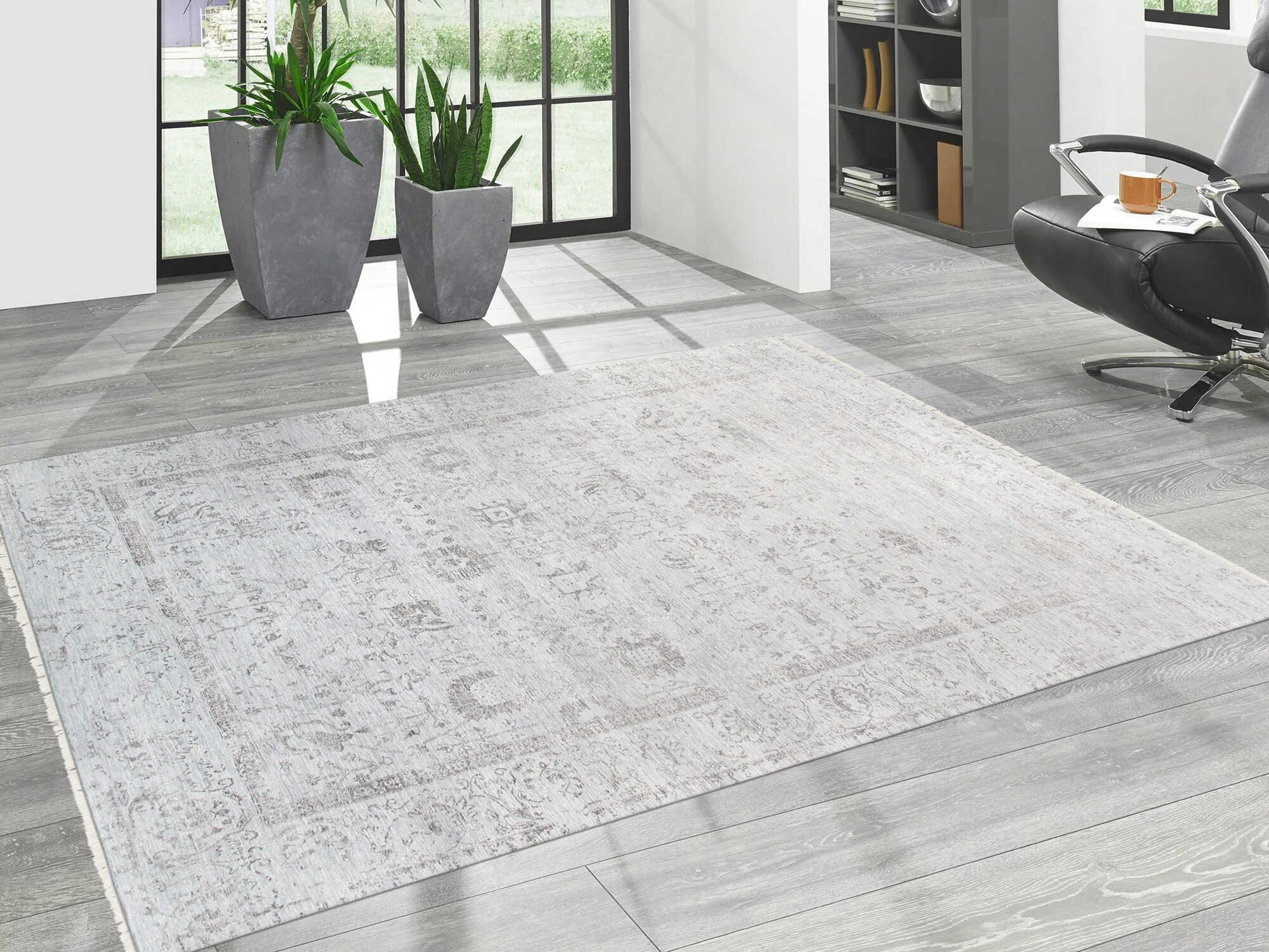 Pasargad Home Transitional Bordered Area Rug