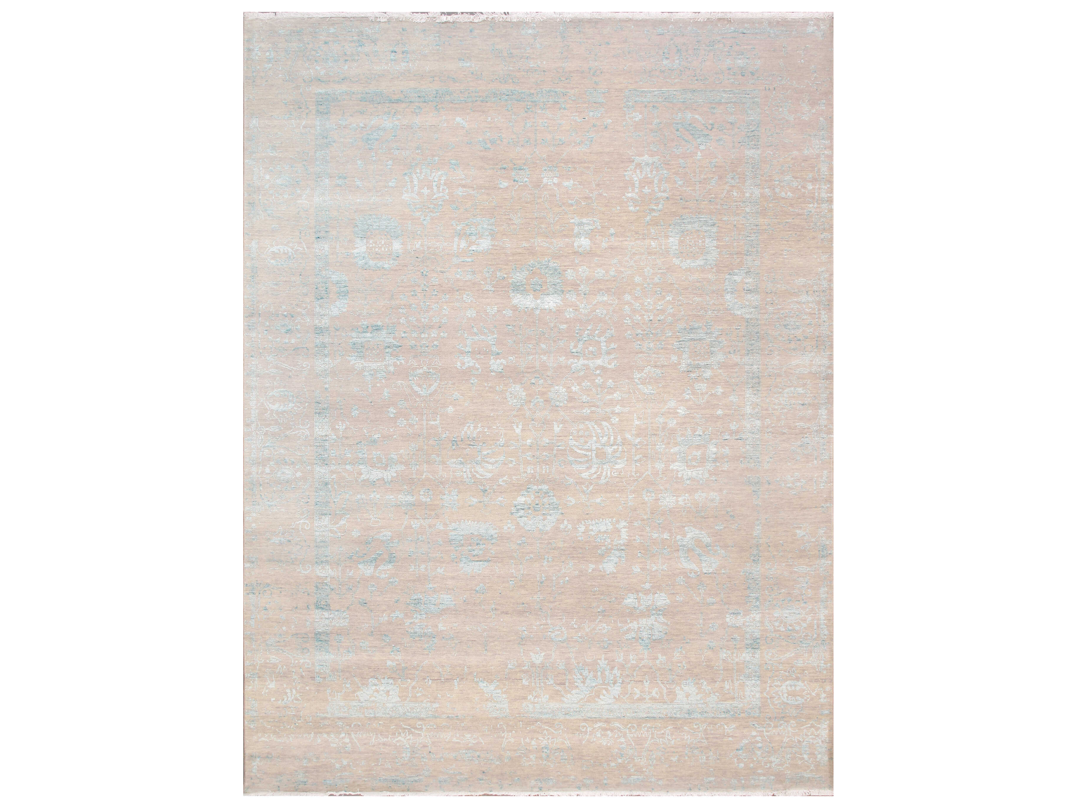 Pasargad Home Transitional Bordered Area Rug
