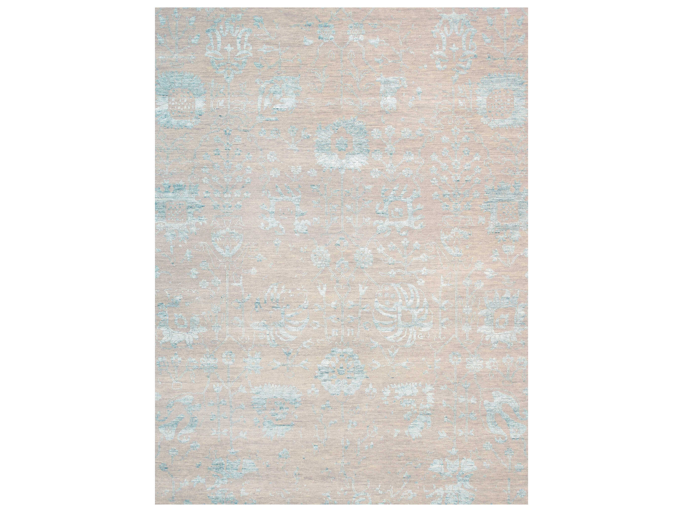 Pasargad Home Transitional Bordered Area Rug
