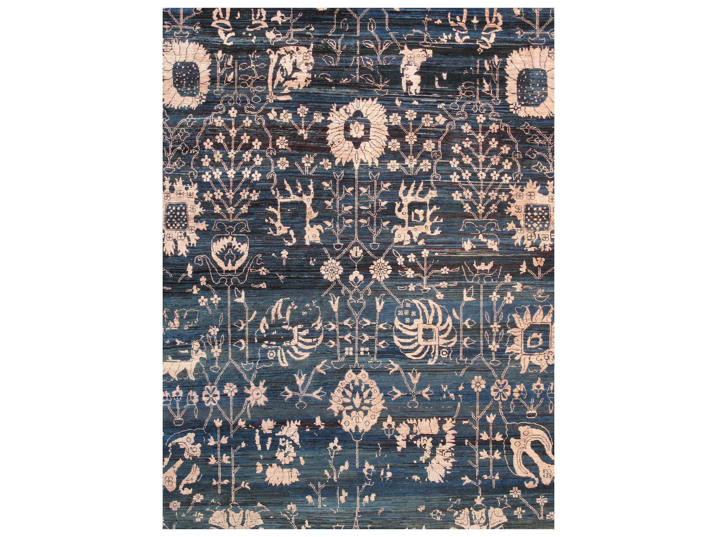 Pasargad Home Transitional Bordered Area Rug