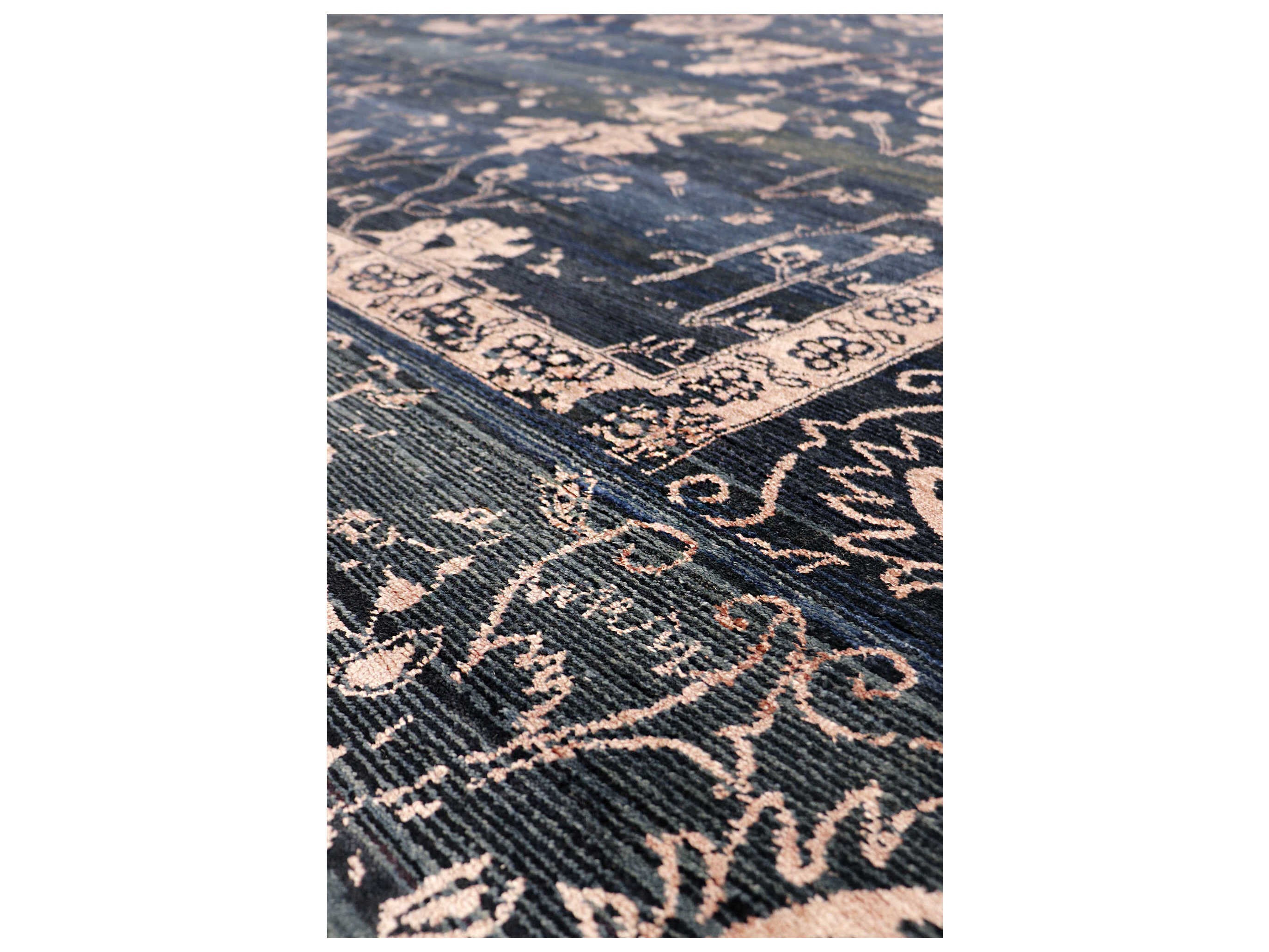 Pasargad Home Transitional Bordered Area Rug