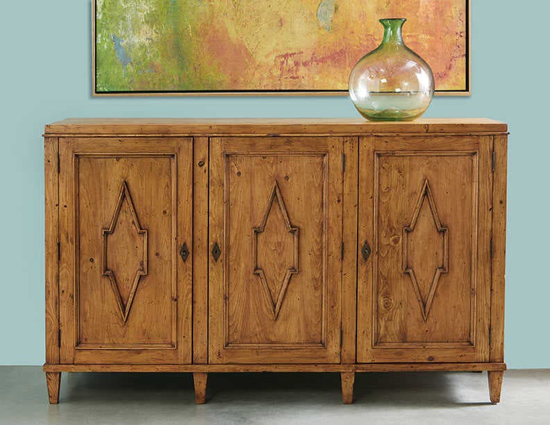 Port Eliot Swedish 64" Pine Wood Olde Sideboard