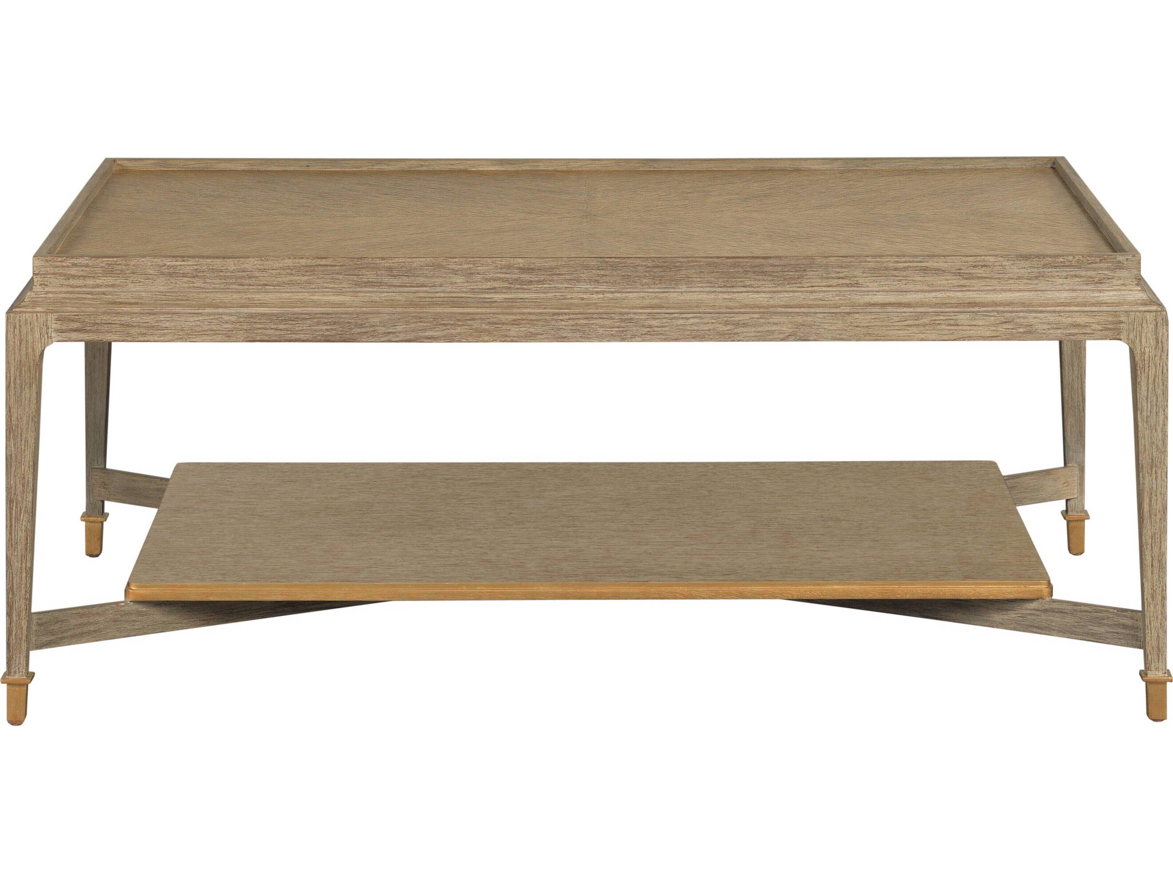 Port Eliot Rectangular Wood Washed Oak Coffee Table
