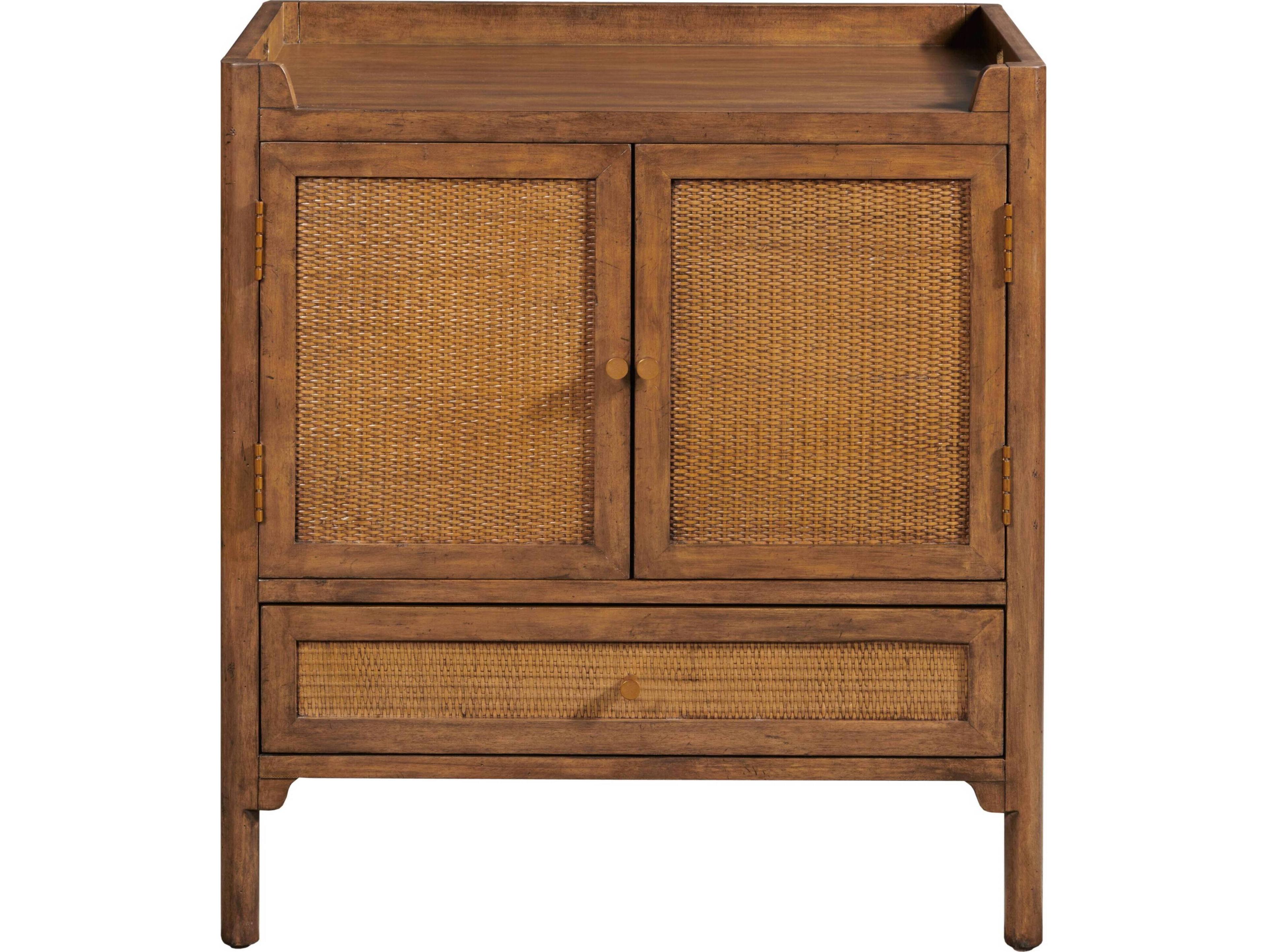 Port Eliot Artisan With Cane Face Brown Accent Chest