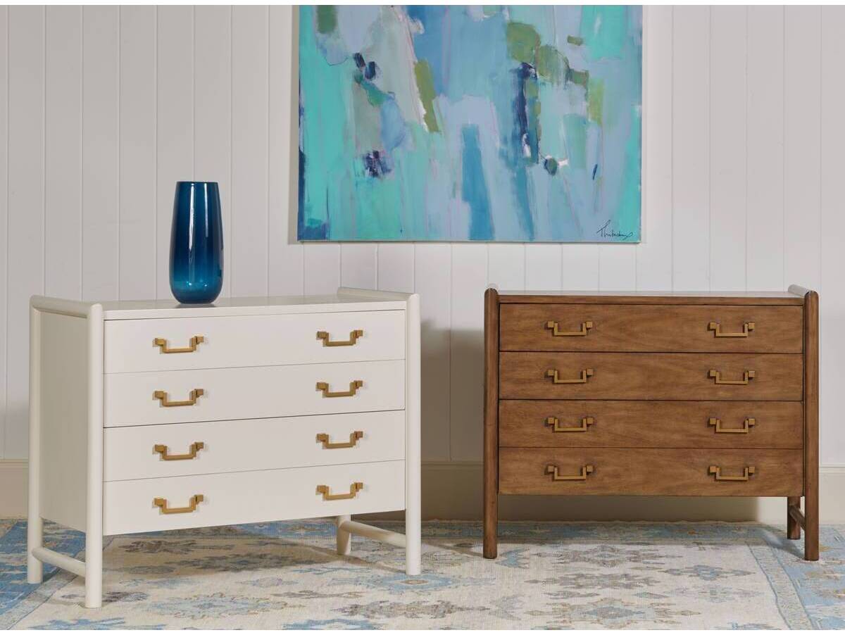 Port Eliot Eurasian White Lacquer Accent Chest