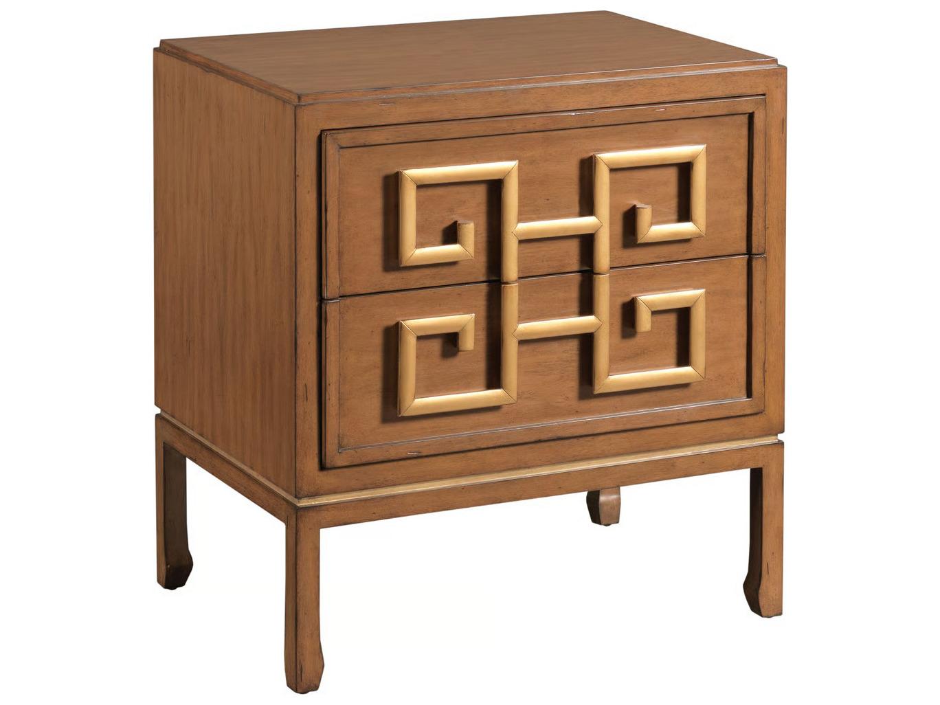 Port Eliot Artisan Brown Walnut Wood Accent Chest