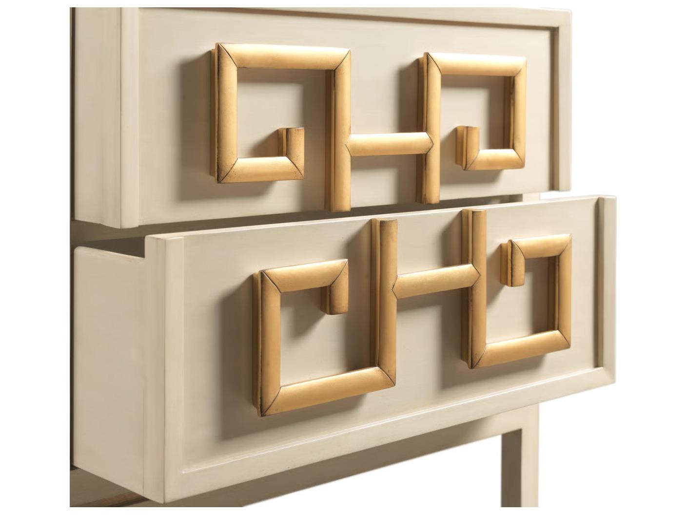 Port Eliot Linen White Walnut Wood Accent Chest