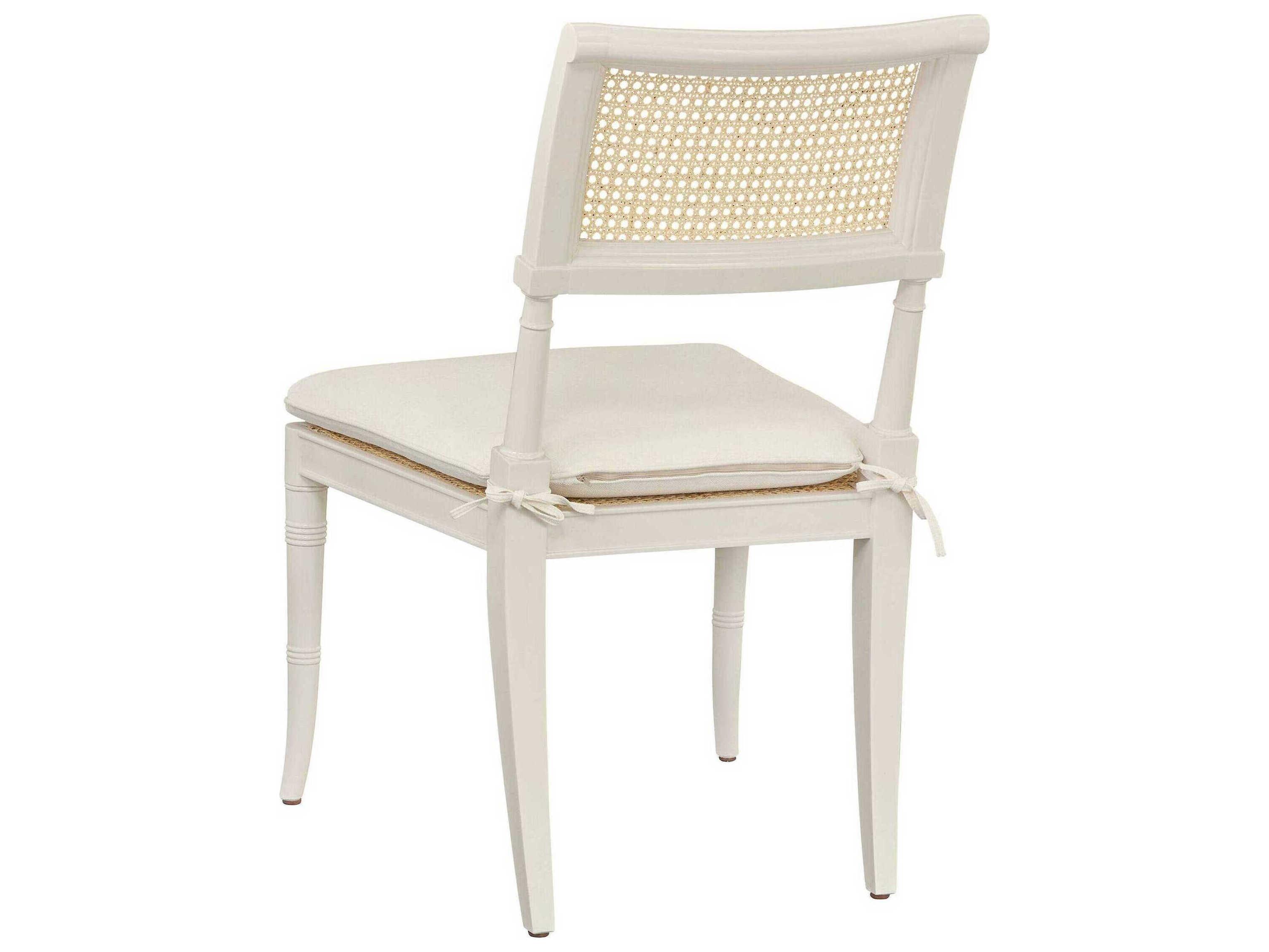 Port Eliot Regency White Armless Dining Chair