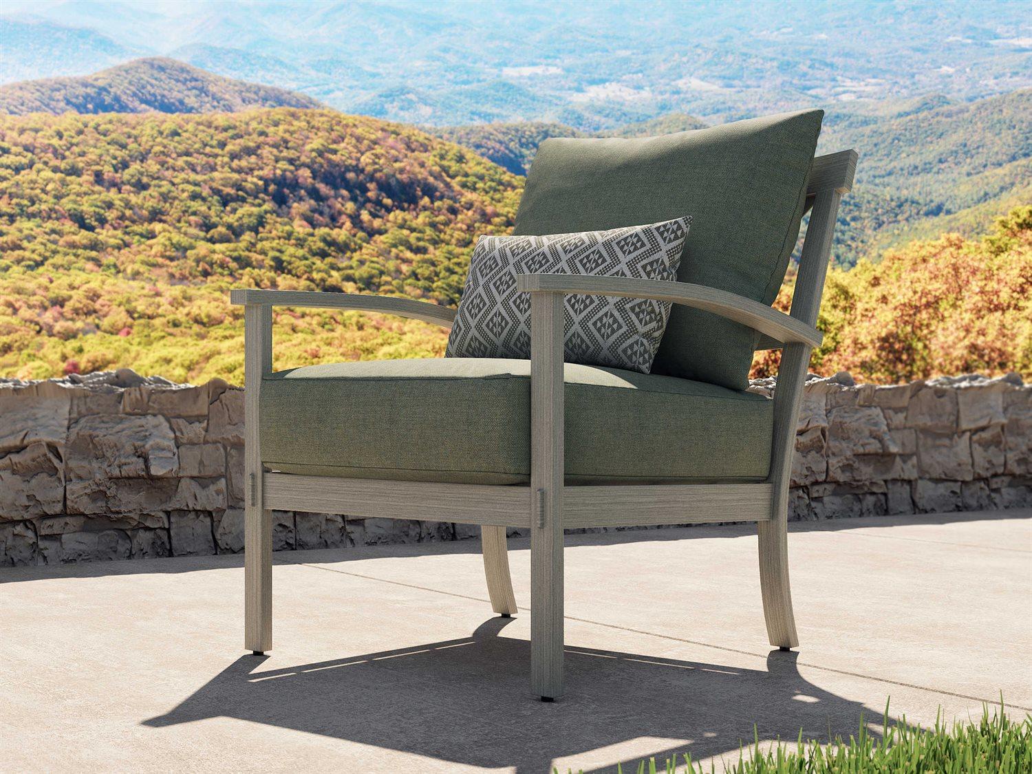 Castelle Biltmore Antler Hill Deep Seating Aluminum Outdoor Patio Lounge Chair