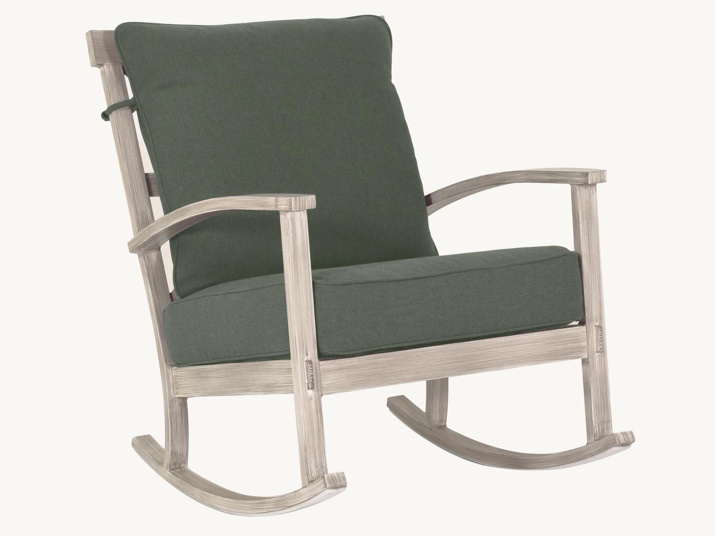Castelle Biltmore Antler Hill Deep Seating Aluminum Ultra High Back Lounge Swivel Patio Rocker
