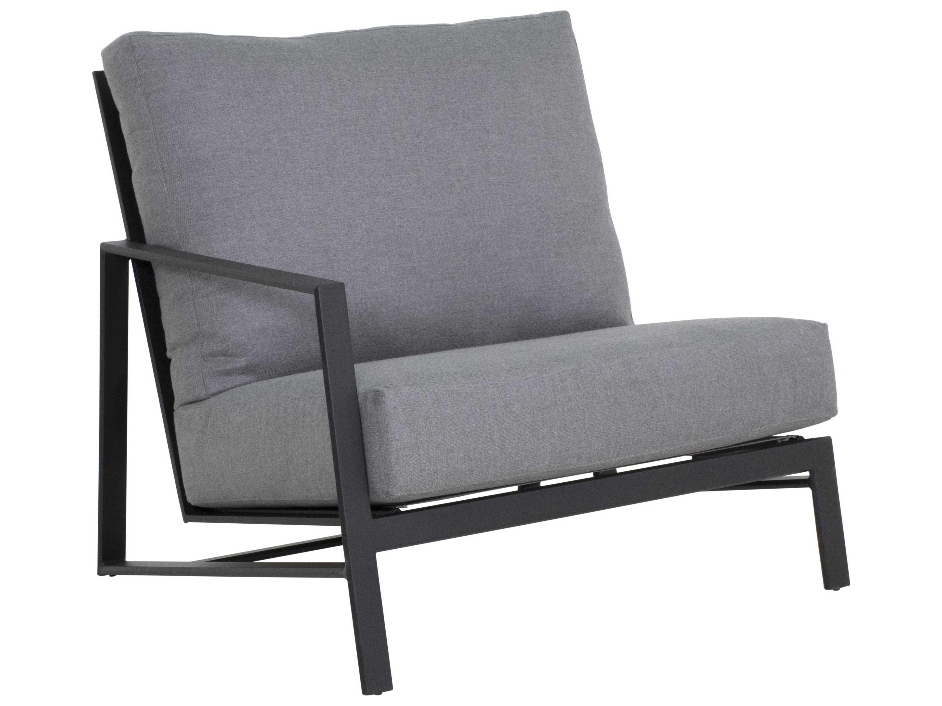 Castelle Prism Sectional Seating Aluminum Right Arm Patio Lounge Chair