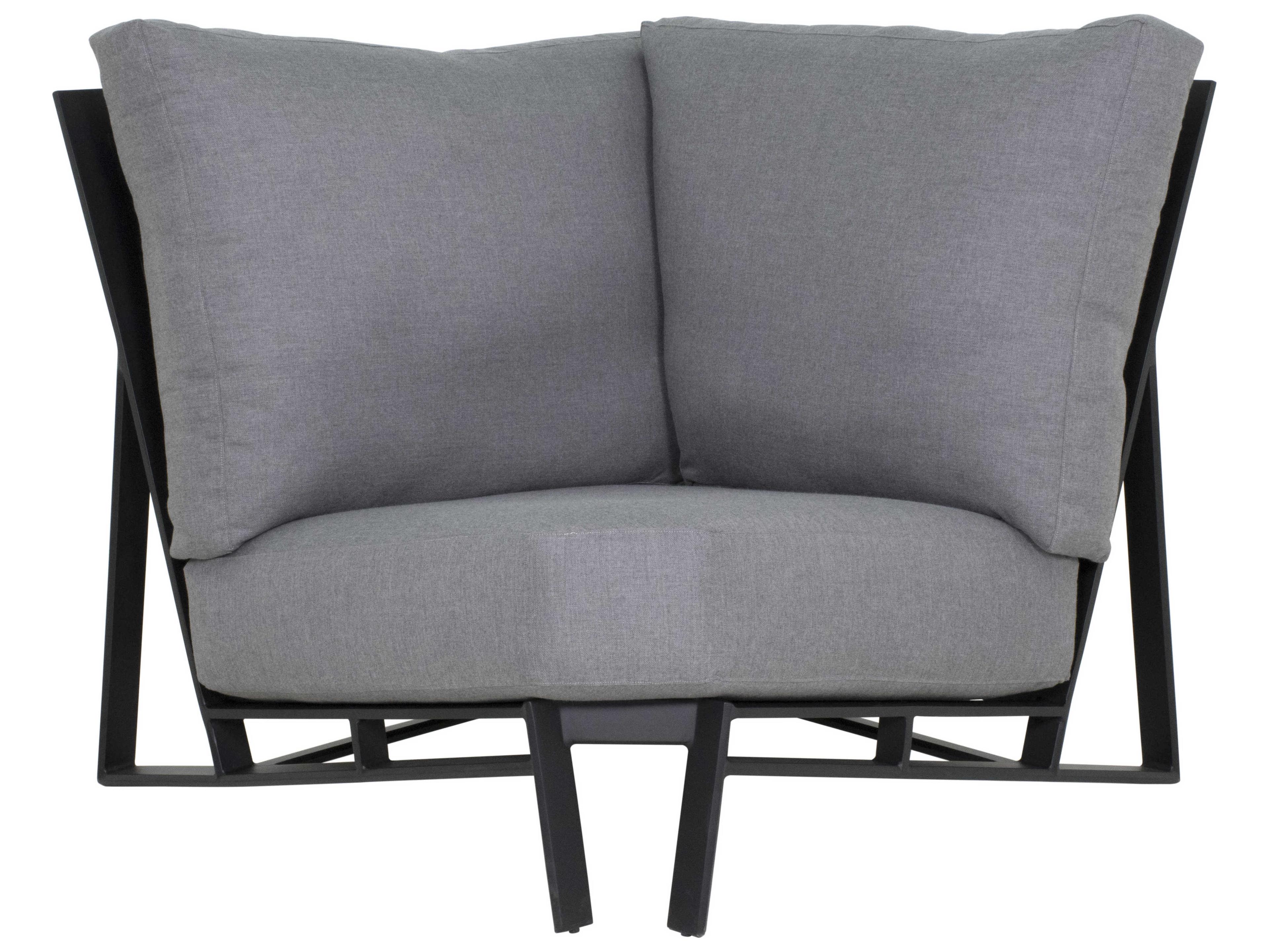 Castelle Prism Sectional Seating Aluminum Corner Outdoor Patio Lounge Chair