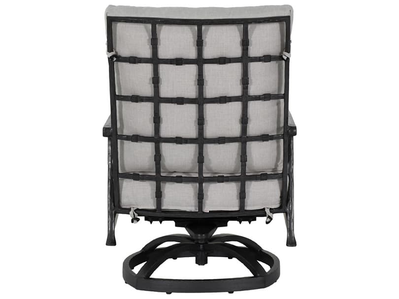 Castelle Marquis Deep Seating Aluminum High Back Swivel Rocker Patio Lounge Chair