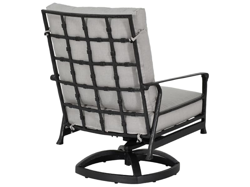 Castelle Marquis Deep Seating Aluminum High Back Swivel Rocker Patio Lounge Chair