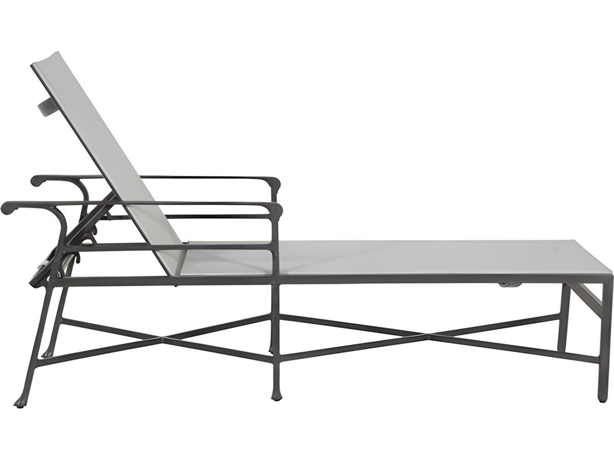 Castelle Marquis Sling Dining Aluminum Chaise Lounge