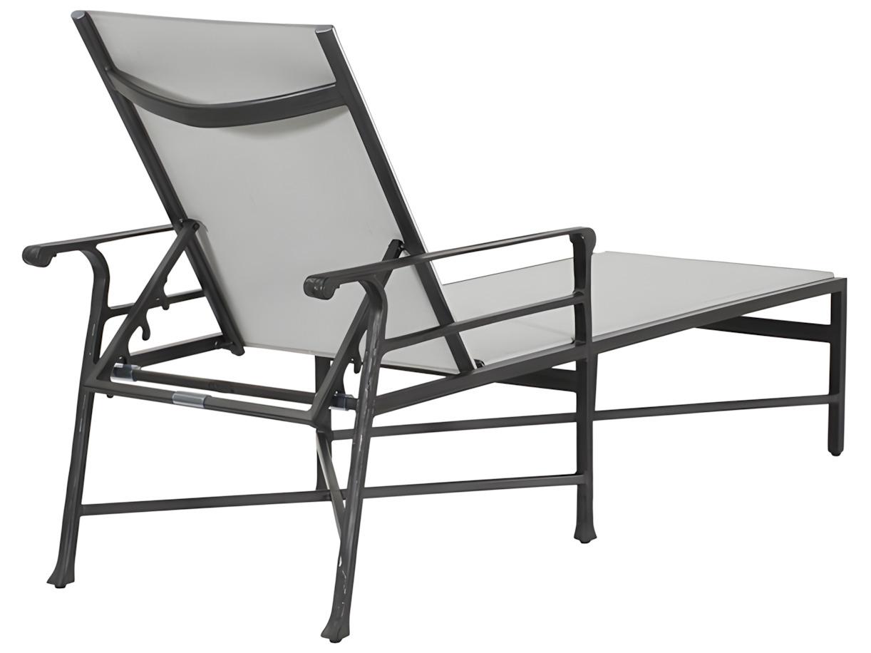 Castelle Marquis Sling Dining Aluminum Chaise Lounge