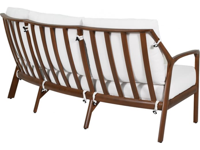 Castelle Berkeley Deep Seating Aluminum Crescent Outdoor Sofa