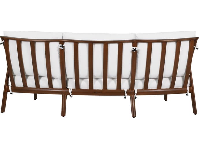 Castelle Berkeley Deep Seating Aluminum Crescent Outdoor Sofa