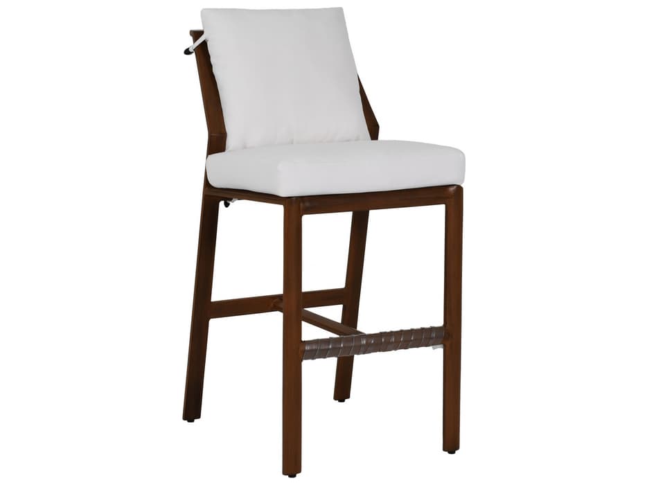 Castelle Berkeley Cushion Dining Aluminum Armless Outdoor Bar Stool