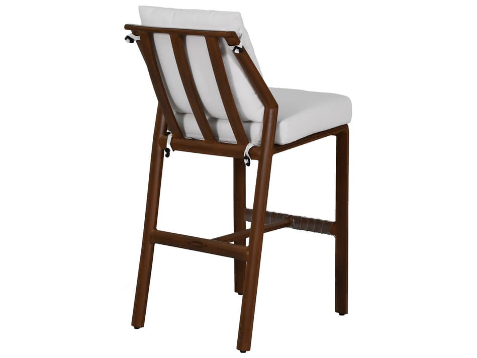 Castelle Berkeley Cushion Dining Aluminum Armless Outdoor Bar Stool