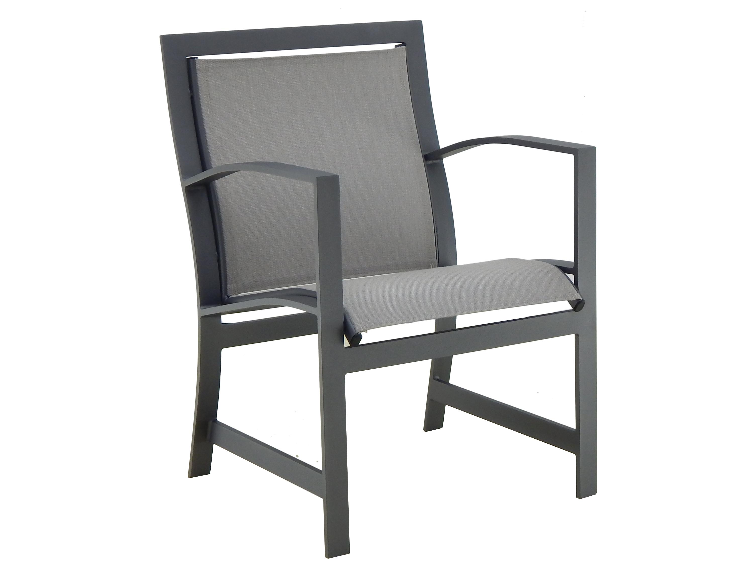 Castelle Moderna Sling Aluminum Outdoor Dining Chair