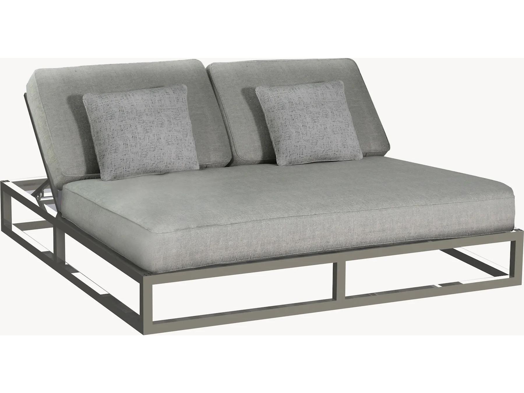 Castelle Park Place Deep Seating Cushion Cast Aluminum Sundbed