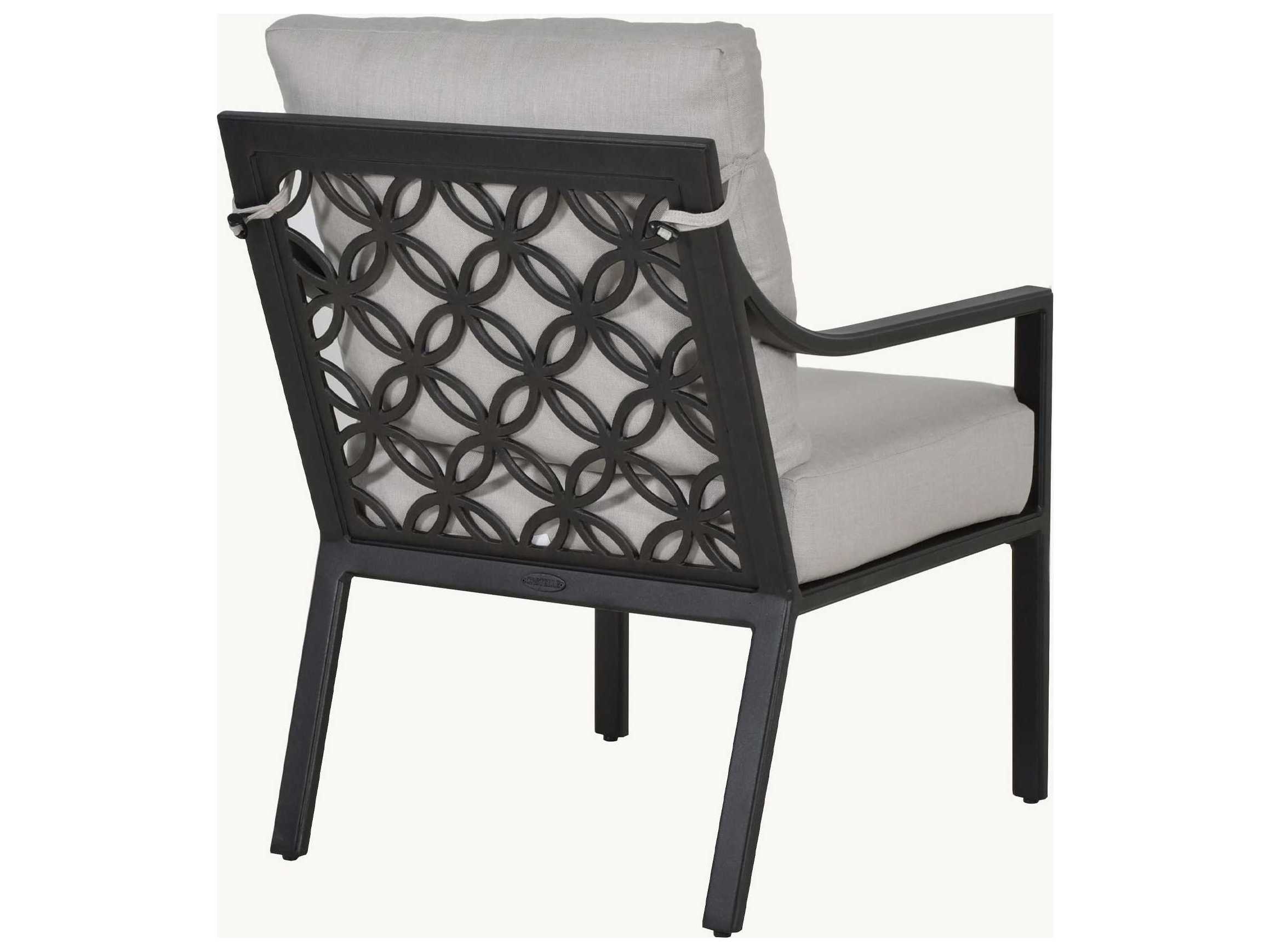 Castelle Saxton Cushion Aluminum Dining Arm Chair